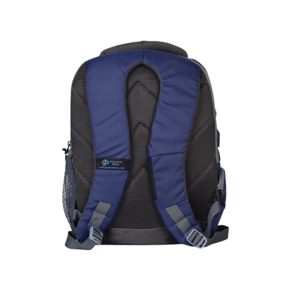 Greys&Blues Jadia Laptop Bag-Blue with Black- 22L